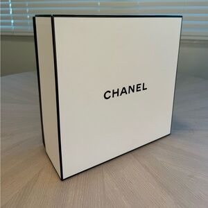 CHANEL Square Empty Gift Box Container. Approx Size 10.75”x10.75"x4.75"